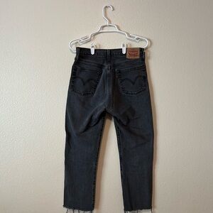 Levi's Black Distressed Jeans